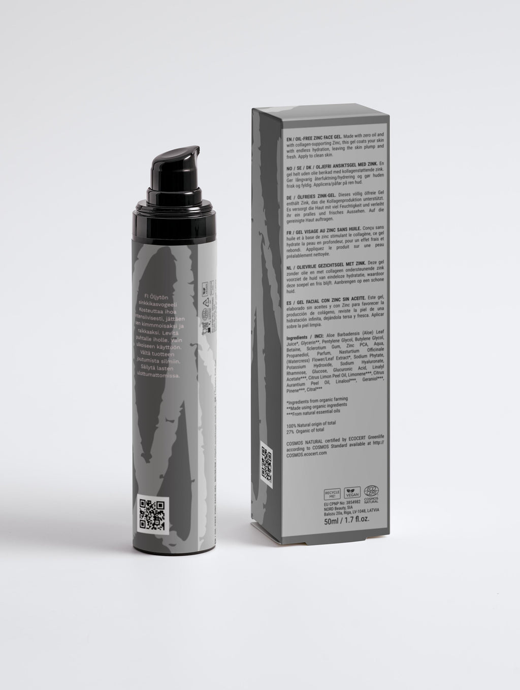 For Men Oil-Free Zinc Face Gel for Men 50 ml