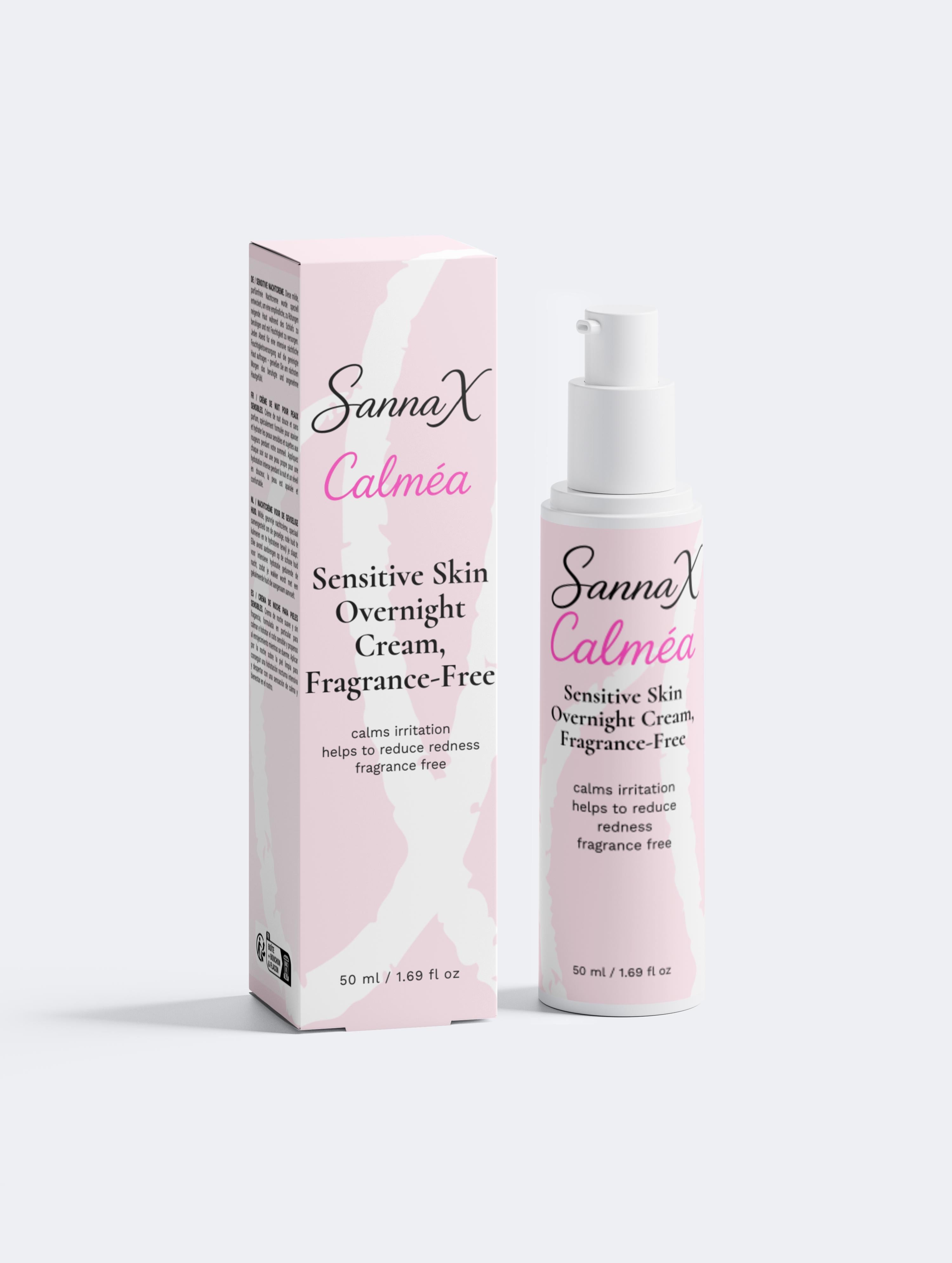 Calméa Sensitive Skin Overnight Cream, Fragrance-Free