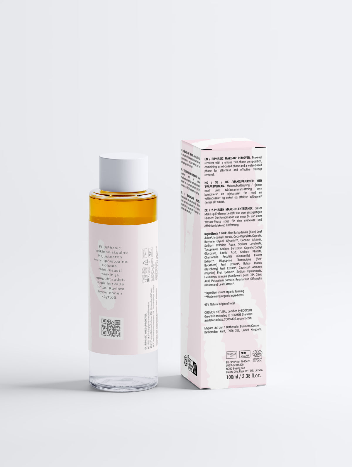 Calméa BiPhasic Make-up Remover 100 ml, Fragrance Free