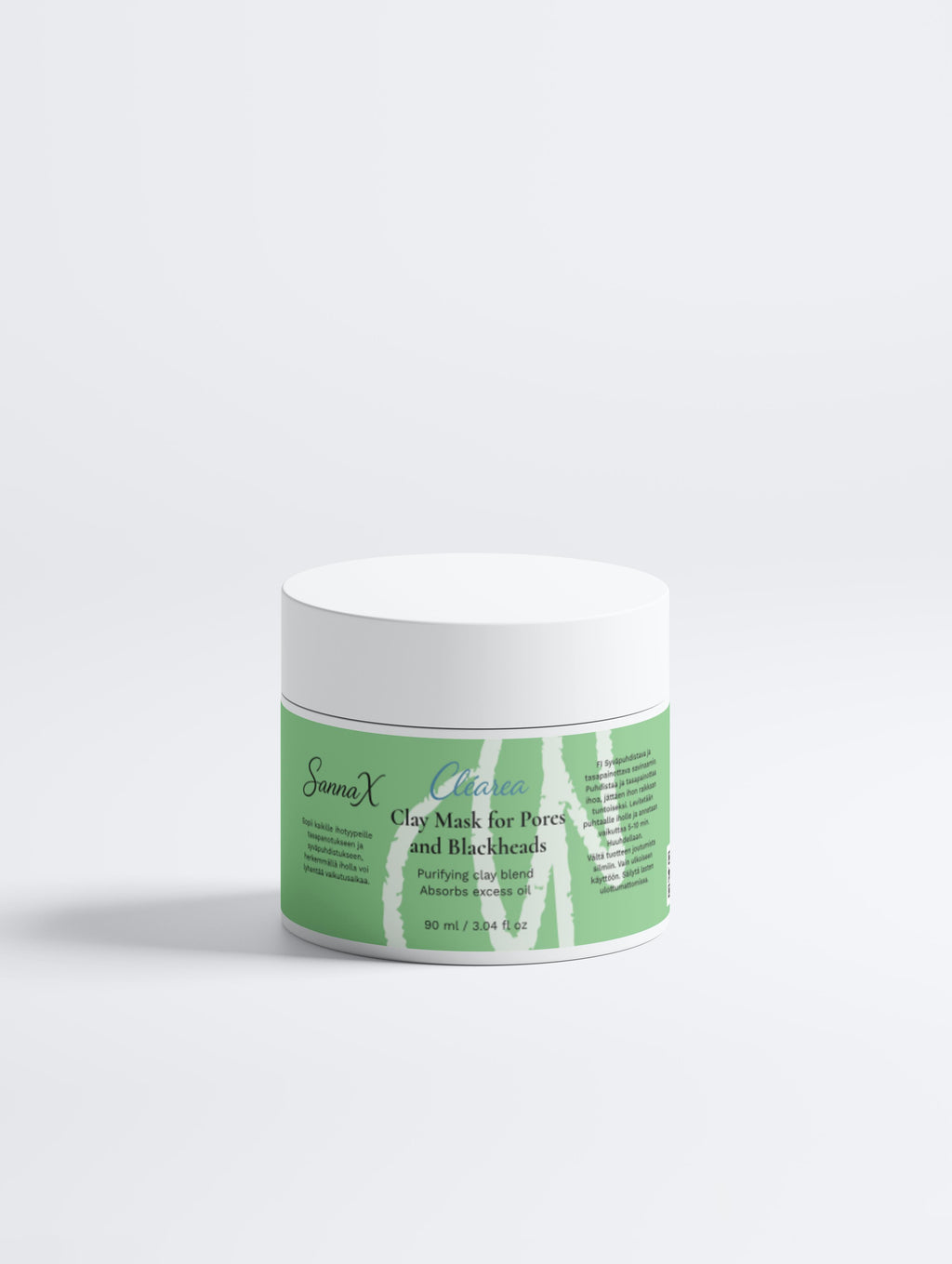 Clay Mask for Pores and Blackheads 90 ml – Fragrance Free