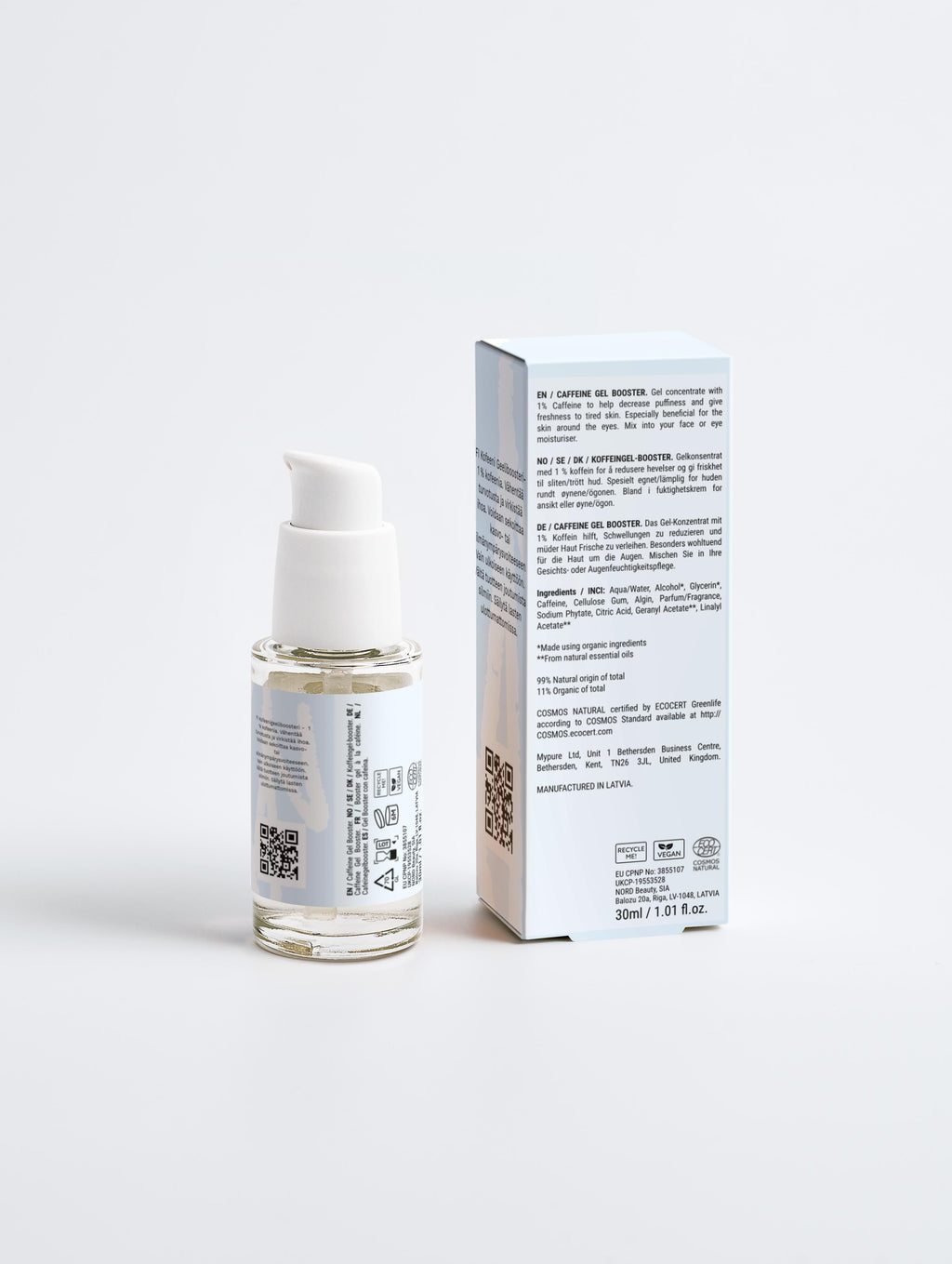 Esséa Caffeine Gel Booster 1% - anti-puffiness and skin-rejuvenating serum