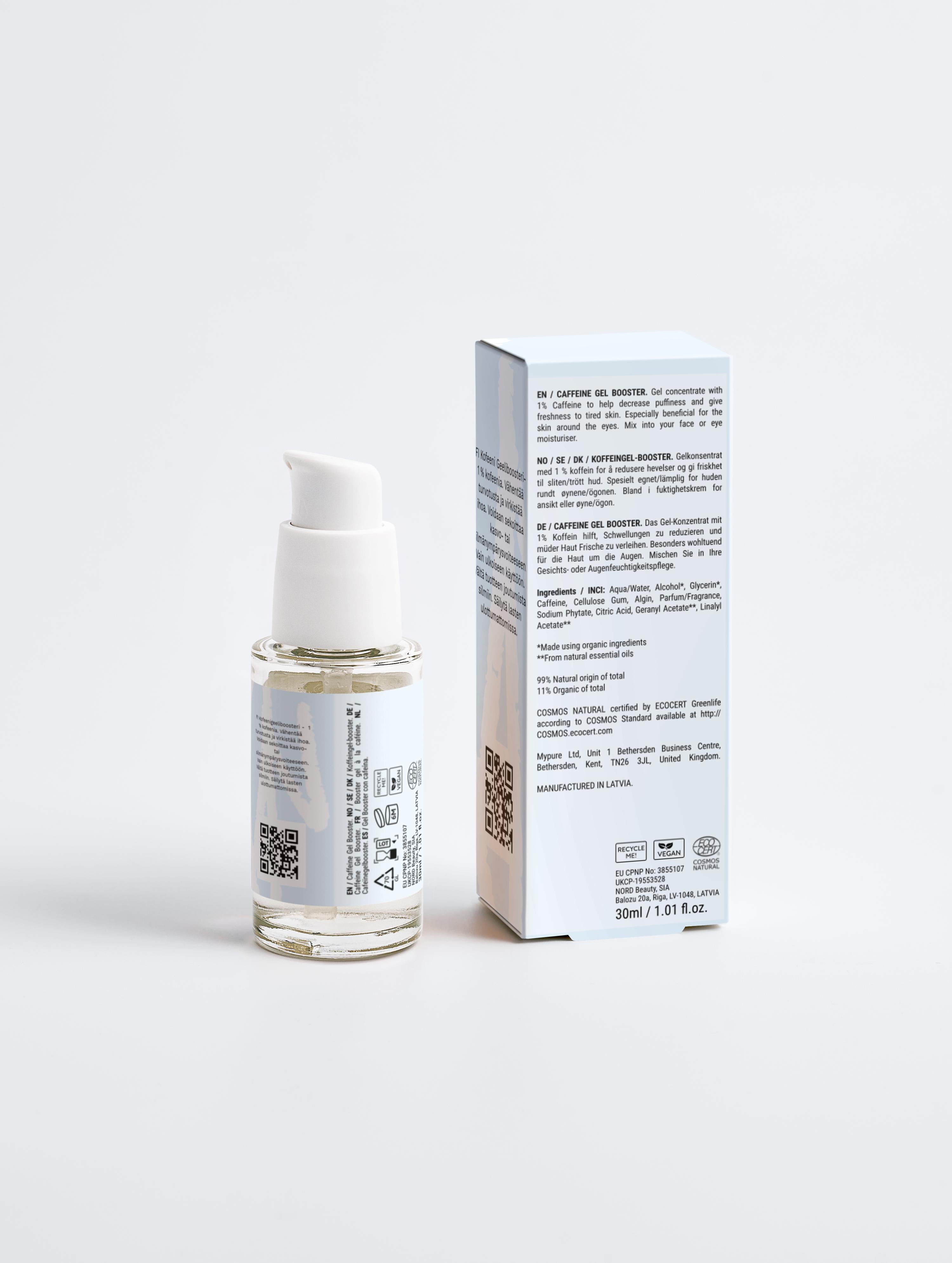 Esséa Caffeine Gel Booster 1% - anti-puffiness and skin-rejuvenating serum