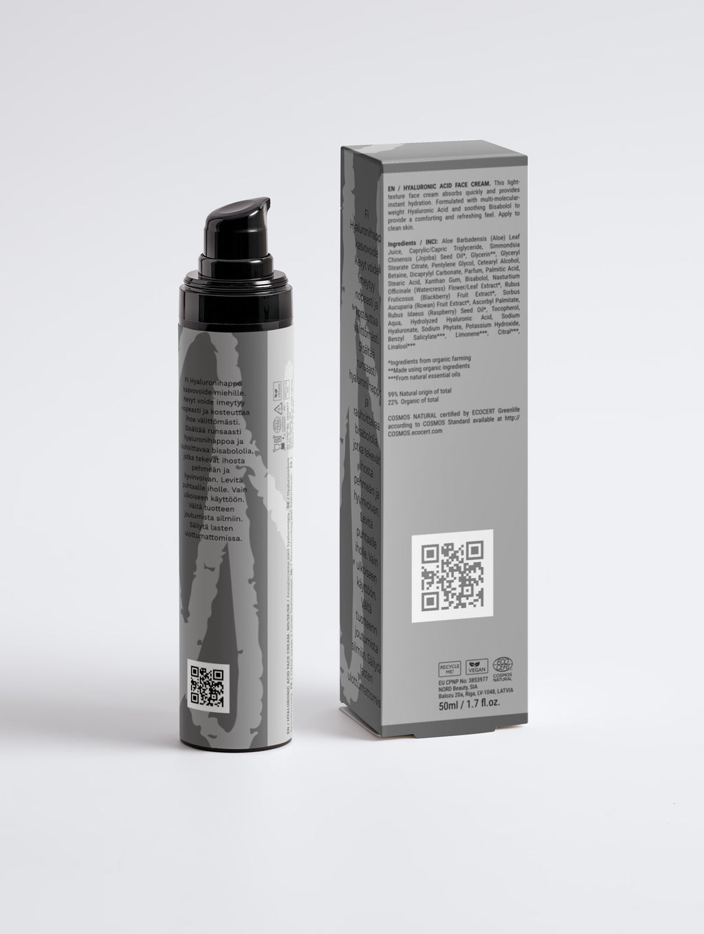 For Men Hyaluronic Acid Face Cream for Men 50 ml