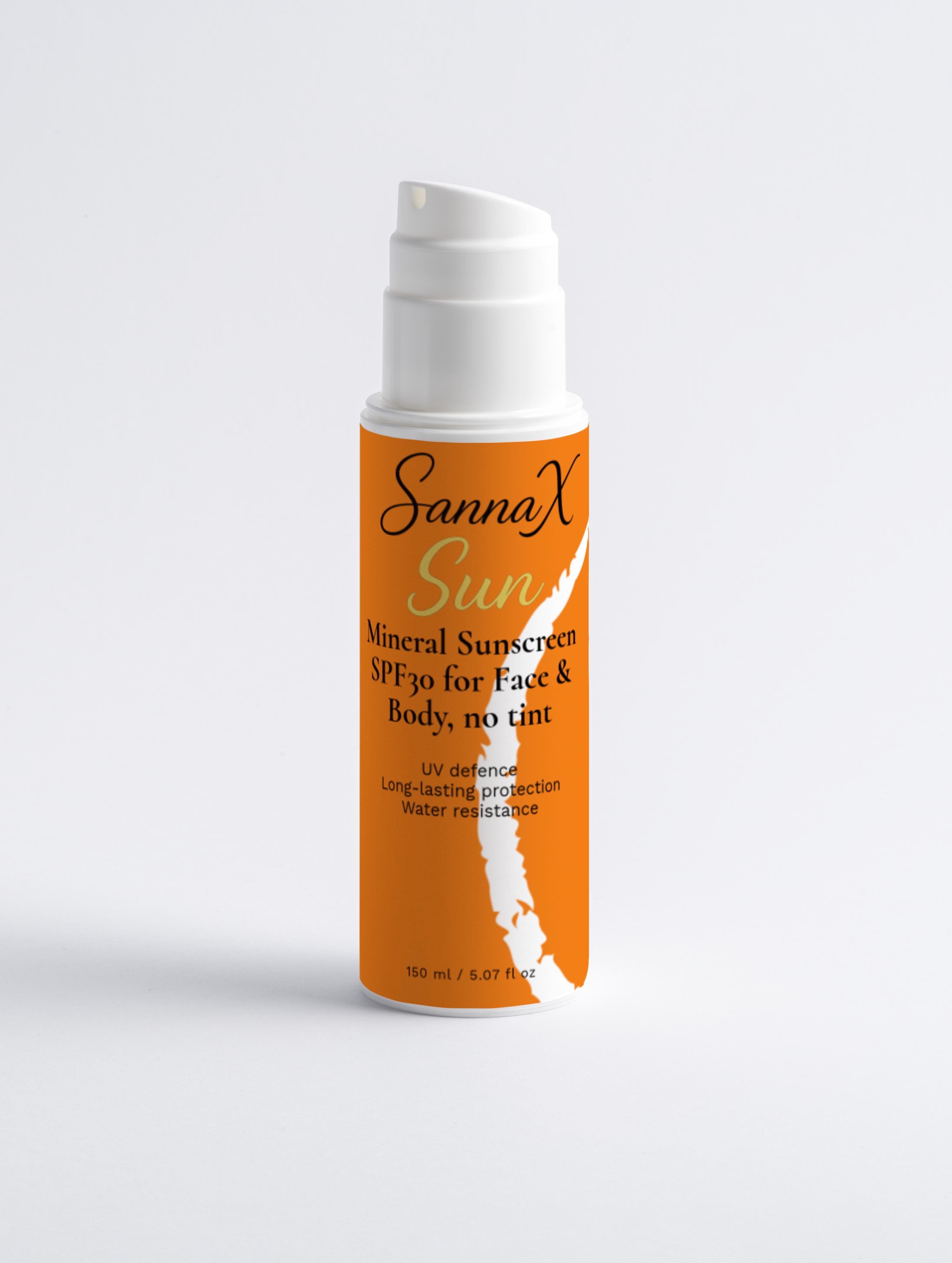 Mineral Sunscreen SPF30 for Face & Body, no tint