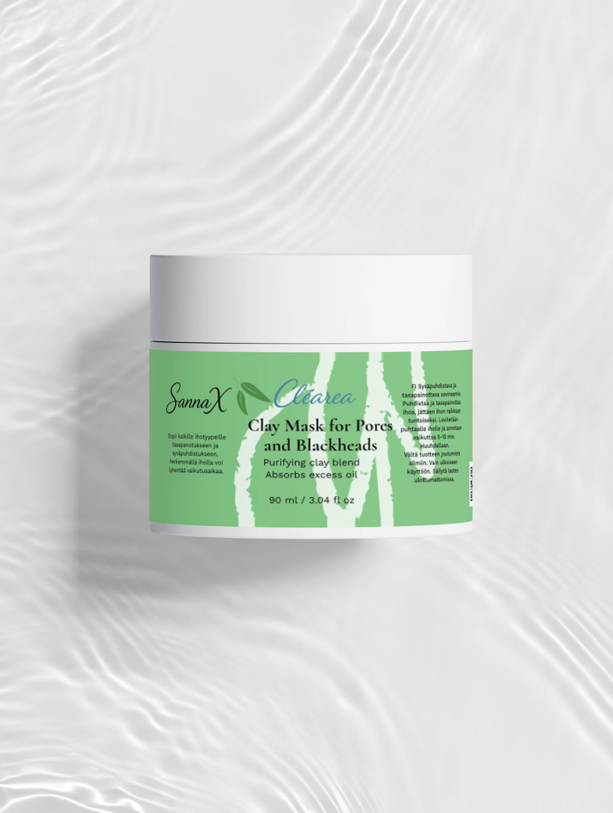 Clay Mask for Pores and Blackheads 90 ml – Fragrance Free