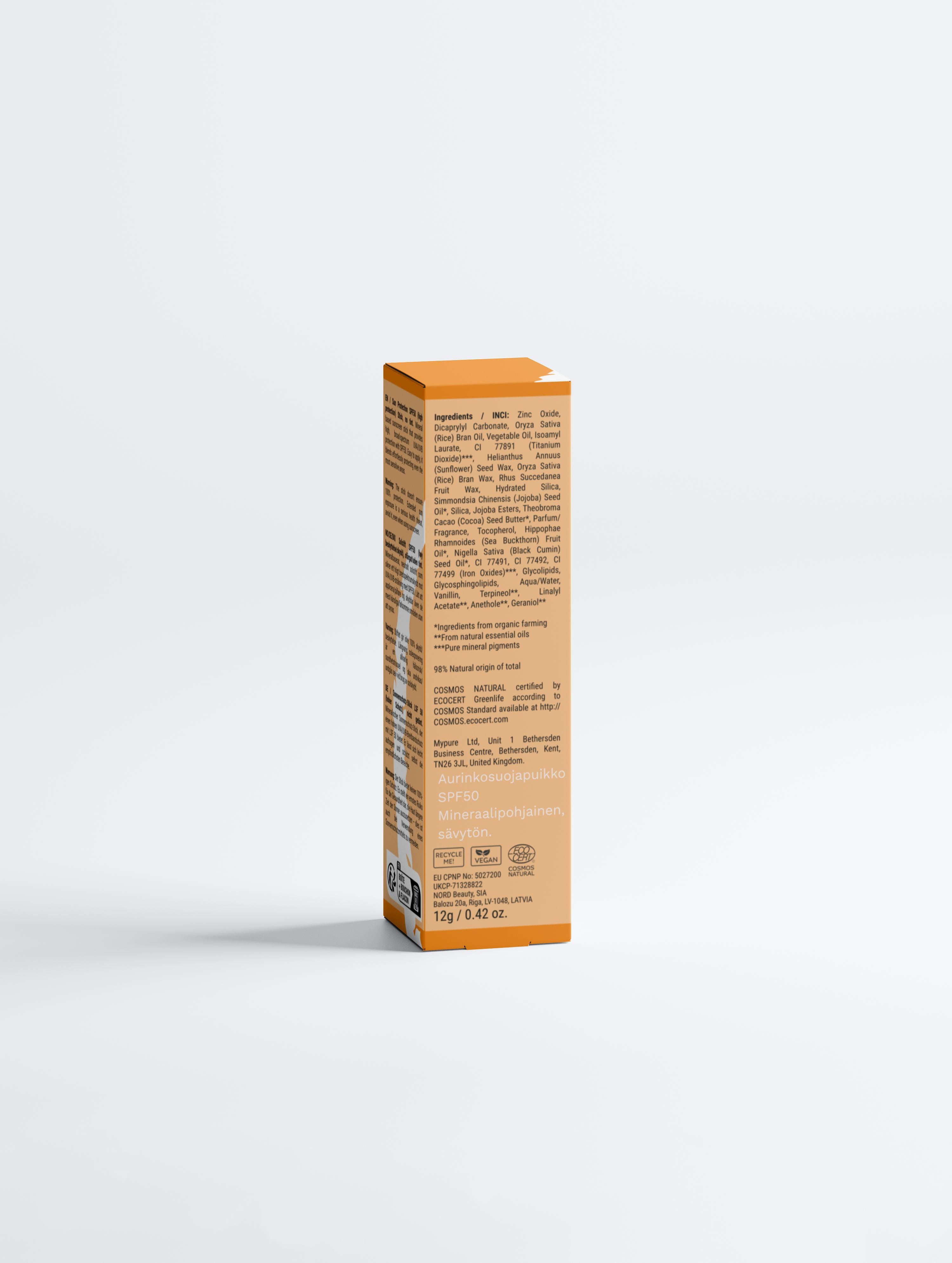 Sun Protection SPF50 Stick, no tint 12 g